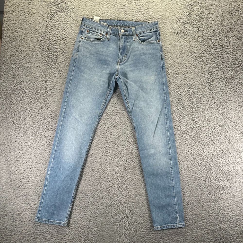 Levi's 512 Jeans‎ 30x30 Blue Cotton Denim Skinny Faded Workwear Stretch Travel